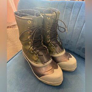 Vintage White’s Winter PAC Boots Men’s 6 Green